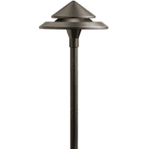 lot 2061 image: Kichler 3-watt Olde Bronze Low Voltage Hardwired Led Path Light