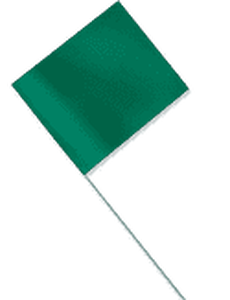 lot 2067 image: 130 marking flags green and white