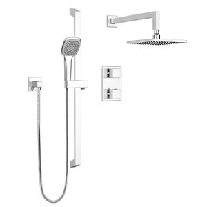 lot 3031 image: Belanger Quadrato Thermostatic Wall Shower Kit