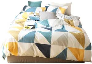 lot 3060 image: Geometric Duvet Cover Set&nbsp Twin Size