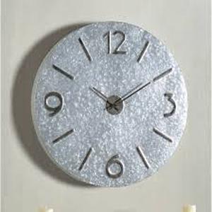 lot 3065 image: Jane Galvanized Round Large Clock