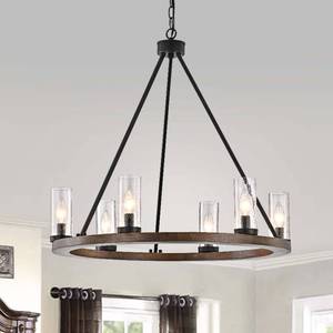 lot 3091 image: Daniela WoodMetal Bubble Glass Chandelier