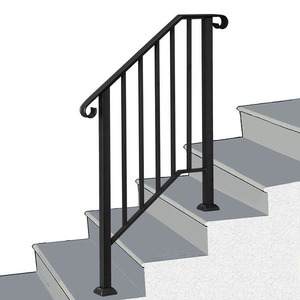 lot 3096 image: Metal Transitional Handrail for Stairs
