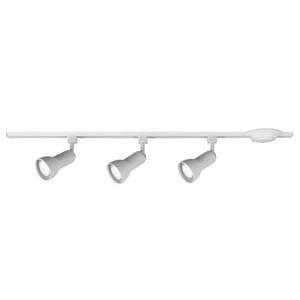 lot 40007 image: Hampton Bay 3-Light 44 in. White R20PAR20 Medium-Step Linear Track Lighting Head Kit