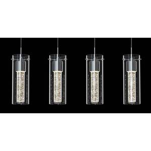 lot 40015 image: ARTIKA Essence 27-Watt Chrome Integrated LED Pendant