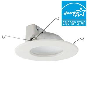 lot 40037 image: EcoSmart Lightbulbs 65W Equivalent Soft White (2700K) Dimmable LED Indirect Recessed Downlight Bulb ECS RFK6 65WE W27 120 REC Set of Six