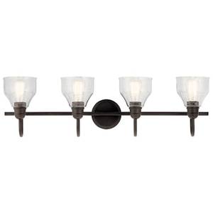 lot 40048 image: Kichler 45974 Avery 4 Light 33 Wide Bathroom Vanity Light