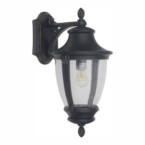 lot 46015 image: Home Decorators Collection Wilkerson 1-Light Black Outdoor Wall Lantern Sconce