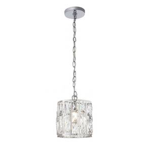 lot 46026 image: Home Decorators Collection Pendant Kristella Collection Chrome Crystal Accents