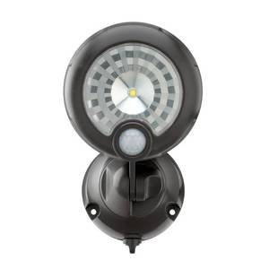 lot 46027 image: Mr Beams Outdoor 250 Lumen Battery Powered Motion Activated Integrated LED Security Light, Brown