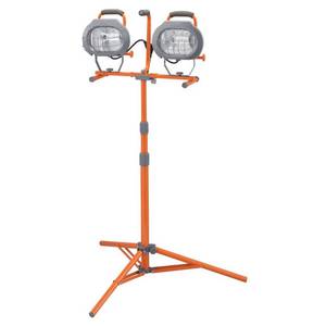 lot 46029 image: HDX 1200-Watt Halogen Tripod Work Light