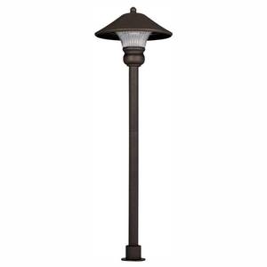 lot 46038 image: Hampton Bay Low-Voltage 10-Watt Equivalent Bronze Outdoor Integrated LED Landscape Path Light