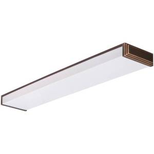lot 47048 image: Lithonia Lighting 10648RE BZ Fluorescent Linear Decorative Wraparound, Bronze