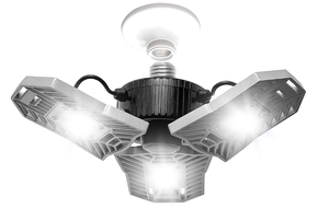 lot 40043 image: Bell  Howell TriBurst Deluxe 10.5 in. 144 High Intensity LED 5500 Lumens Flush Mount Ceiling Light