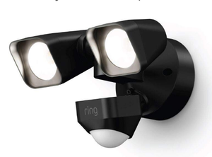 lot 47015 image: Ring - Smart Lighting Wired Floodlight - Black