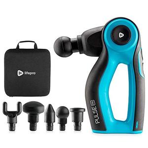 lot 22244 image: Pulse Fx Powerful Rotating Percussion Massage Gun - Deep Tissue Muscle Massager for Percussive Therapy, Pain Relief & Enhanced Recovery for Athletes - Charging Dock, 5 Attachments & 3 Speeds