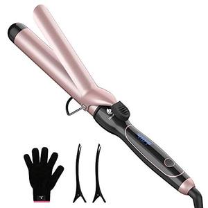 lot 22260 image: Curling Iron 1 12-inch Instant Heat with Extra-Smooth Tourmaline Ceramic Coating, Glove Included