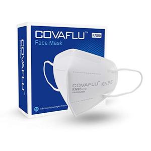 lot 22283 image: COVAFLU KN95 Face Mask Pack of 10 Fold Flat KN95 Face Masks Comfortable Fit