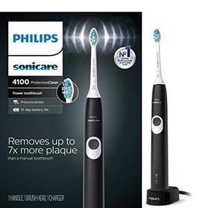 lot 22321 image: Philips Sonicare HX681050 ProtectiveClean 4100 Rechargeable Electric Toothbrush, Black