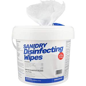lot 22329 image: Rosmar SaniDry Disinfecting Wipes, 300 Count, Medical Grade, EPA Approved, Fresh Scent, White, Nonabrasive, Multi-Surface Cleaning Wipes, for Use in Health Facilities, Schools, Industrial, Household