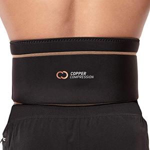 lot 22381 image: Copper Compression Recovery Back Brace - Highest Copper Content Back Braces for Lower Back Pain Relief. Lumbar Waist Support Belt Fit for Men  Women. SmallMedium (Waist 28 - 39)