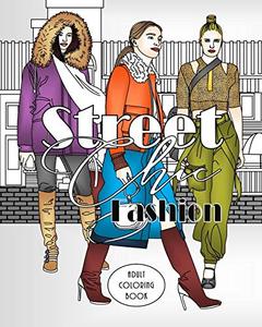lot 22390 image: Street Chic Fashion Adult Coloring Book 2 ct