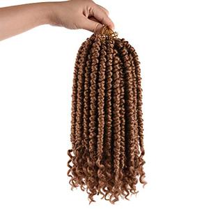 lot 22401 image: Senegalese Spring Twist Crochet Braids 14inch 6 Pack Omdre Synthetic Braiding Hair Extensions Fluffy Spring Twist Crochet Hair Curl End (Color 27, 6PcsPack)