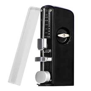 lot 22405 image: FLEOR Mini Mechanical Metronome Spring Driven Traditional Metronome Pocket Metronome, Red