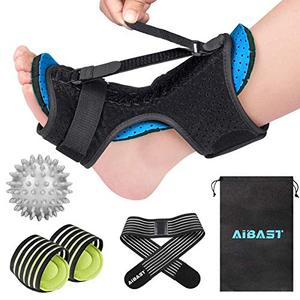 lot 22415 image: 2020 New Upgraded Blue Night Splint for Plantar Fascitis, AiBast Multi Adjustable Ankle Brace Foot Drop Orthotic Brace for Plantar Fasciitis, Arch Foot Pain, Achilles Tendonitis Support for Women, Men