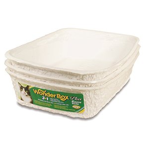 lot 23006 image: Kittys WonderBox Disposable Litter Box, Medium, 3-Count