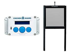 lot 23009 image: ChickenGuard Waterproof Automatic Chicken Coop Door OpenerCloser with TimerLight Sensor Plus Predator Resistant Self Locking Pop Hole Door Kit. Coop Accessory  (Premium)