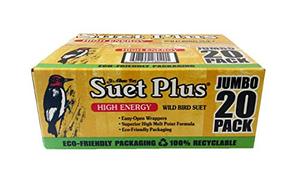 lot 23024 image: St. Albans Bay Suet Plus High Energy Suet Cakes, 20 Pack of 11 oz. Suet Cakes for Wild Birds