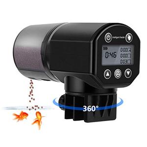 lot 23028 image: Barkmew Automatic Fish Feeder, Moisture-Proof Electric Auto Fish Feeder for Aquarium or Fish Tank, Fish Food Vacation Feeder Timer Fish Food Dispenser, 200ML, Black