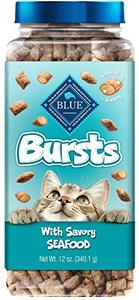 lot 23036 image: Blue Buffalo Bursts Crunchy Cat Treats Seafood 12-oz tub