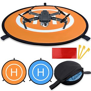 lot 28532 image: KINBON Drone Landing Pads, Waterproof 30 Universal Landing Pad Fast-fold Double Sided Quadcopter Landing Pads for RC Drones Helicopter DJI Spark Mavic Pro Phantom 234 Pro Inspire 21 3DR Solo