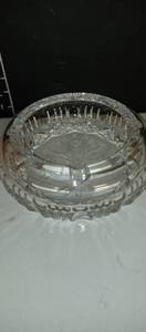 lot 1010 image: Crystal etched ashtray