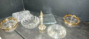 lot 1015 image: Various crystal pieces