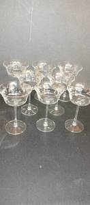 lot 1017 image: Crystal goblets