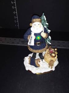 lot 1060 image: University of Notre Dame Figurine....Christmas Cheer