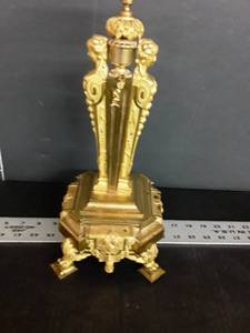 lot 1066 image: Louis XV Heavy Ormolu, candleholder with two female figurines