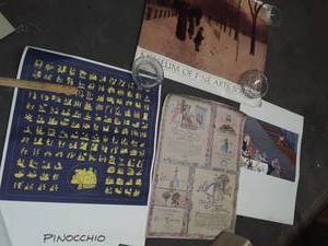 lot 1093 image: Pinocchio by Alvalenti Poster, Musuem of Fine Arts in Boston Poster and Hand Drawn Picture