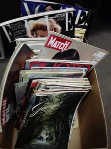 lot 1098 image: Magazines. Mostly Beauty some Gourmet and Paris Match