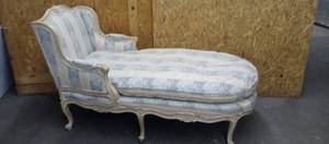 lot 1112 image: French Louis XV Chaise lounge chairs