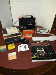 lot 1517 image: Chinon film projector with Holy Land slides and more