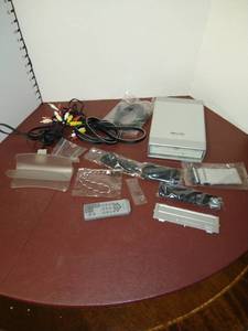 lot 1519 image: Mobile Disk external data storage unit with connections and other wire parts