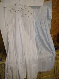 lot 1556 image: Assorted nightgowns and a sweater, some tags are labeled Christian Dior