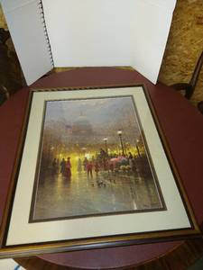 lot 1574 image: G. Harvey framed art work 37 x 28 in.