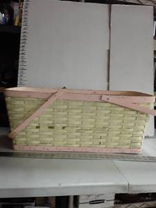lot 2015 image: Vintage Doll Carrying Doll Basket