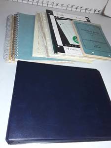 lot 2068 image: Lot of paper and column paper and a 3 ring notebook