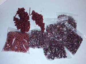 lot 2118 image: Christmas Decor...colored red